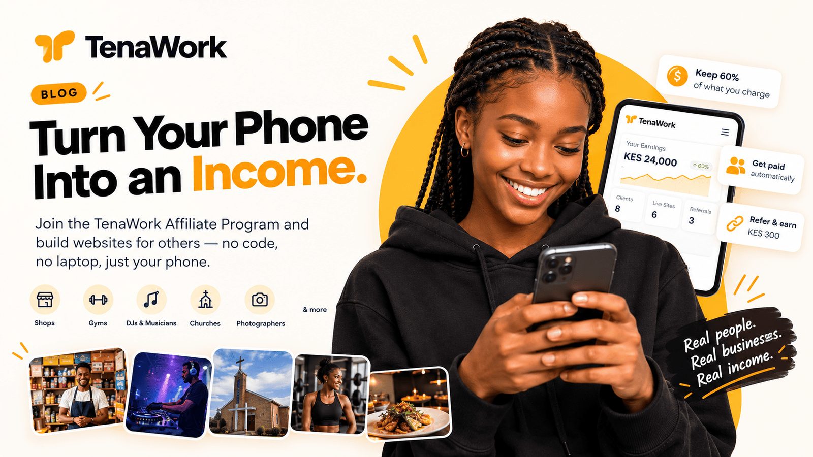 Build Websites for Others and Get Paid — Inside the TenaWork Affiliate Program